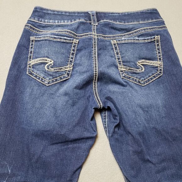 Silver Jeans Women's Blue Capri Silver Jeans Elyse Capri Sz 25 - Picture 7 of 14